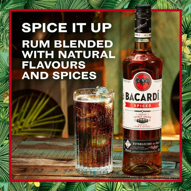Bacardi spiced rum 1L - British product