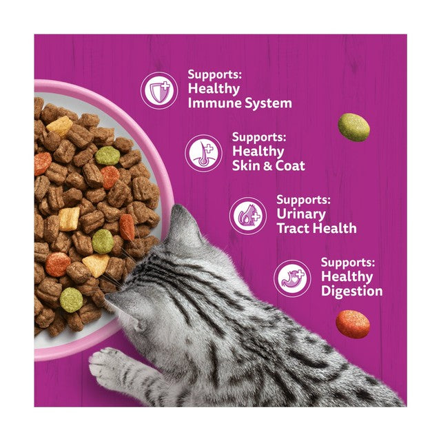 Whiskas 1+ salmon adult dry cat food 1.9kg (British brand)