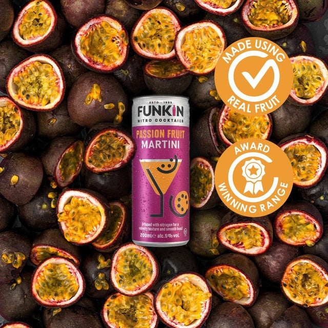 Funkin passion fruit martini nitro cocktail 200ml - British product
