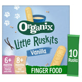 Organix vanilla baby rusks 60g, imported from the UK