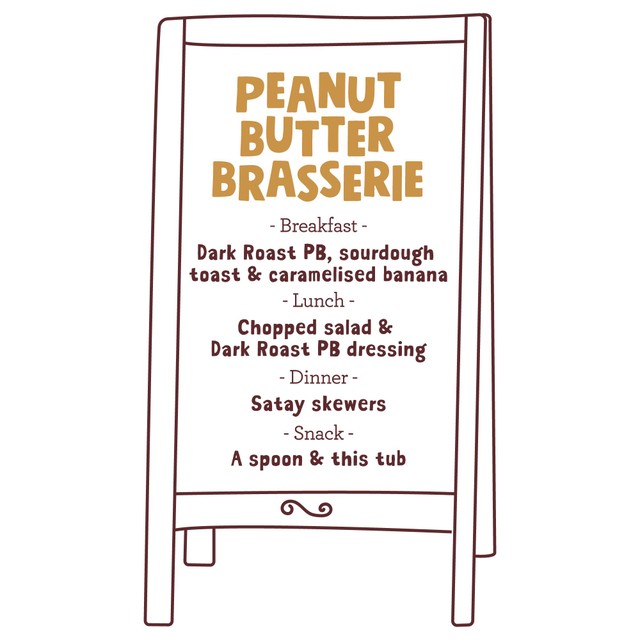 Pip & Nut dark roast crunchy peanut butter 300g, imported from the UK