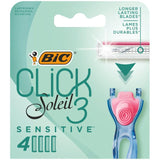 BIC Soleil Click 3 Razor Blades 4-Pack Refills