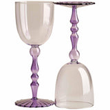 M&S wine glasses set lilac one size, imported from the UK