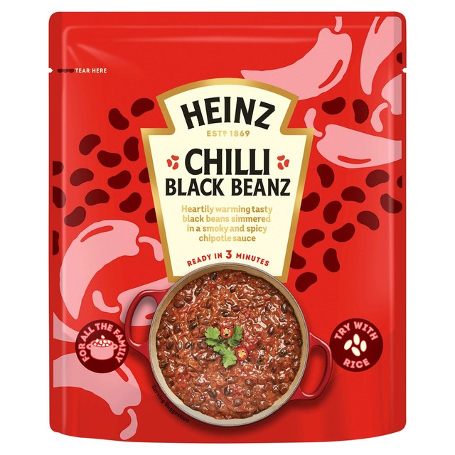 Heinz Chilli Black Beans Family Pack Mexican-Style 550g, UK version