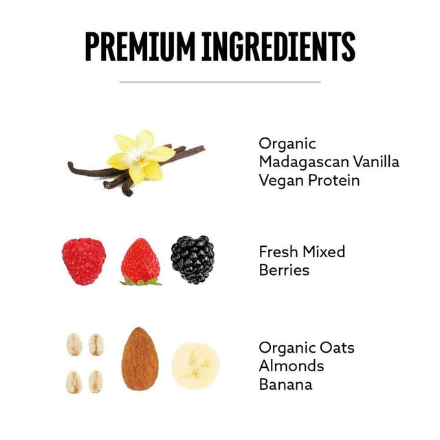 EXALT vegan protein smoothie with berries and vanilla 330ml - British product