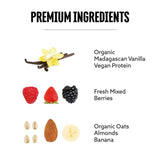 EXALT vegan protein smoothie with berries and vanilla 330ml - British product