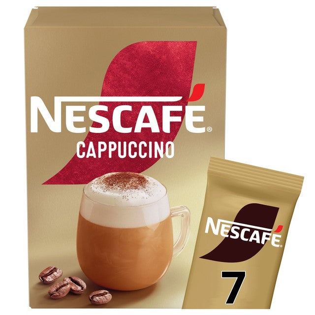 Nescafe cappuccino instant coffee 7 sachets, imported from the UK