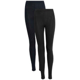M&S Women's High Waisted Leggings Blue/Black Skinny Fit Leggings Size 20