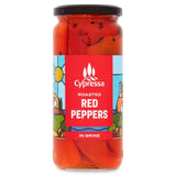 Cypressa roasted red peppers in brine 460g jar - British product