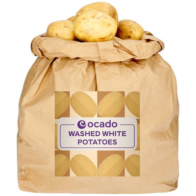 Ocado Washed British White Potatoes Sack 5kg