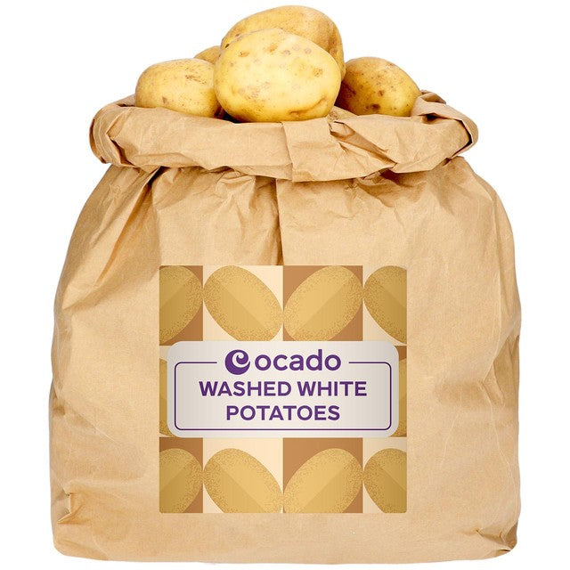 Ocado washed British white potatoes 5kg, imported from the UK