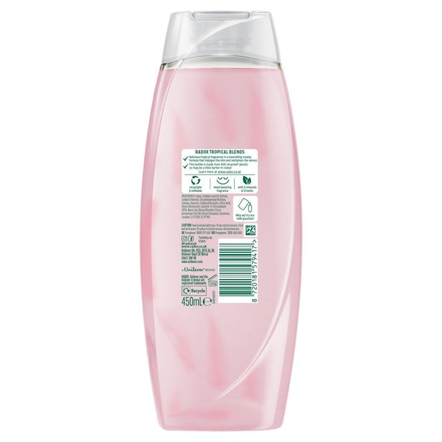 Radox Tropical Blends Shower Gel 450ml, imported from the UK