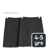 M&S 2-Pack Grey Pleated School Skirt 4-5 Years