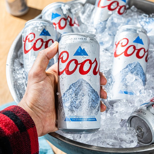Coors lager in 4 x 440ml cans - British product