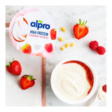 Alpro Greek Style Strawberry Raspberry Dairy Free Yoghurt 150g - British product