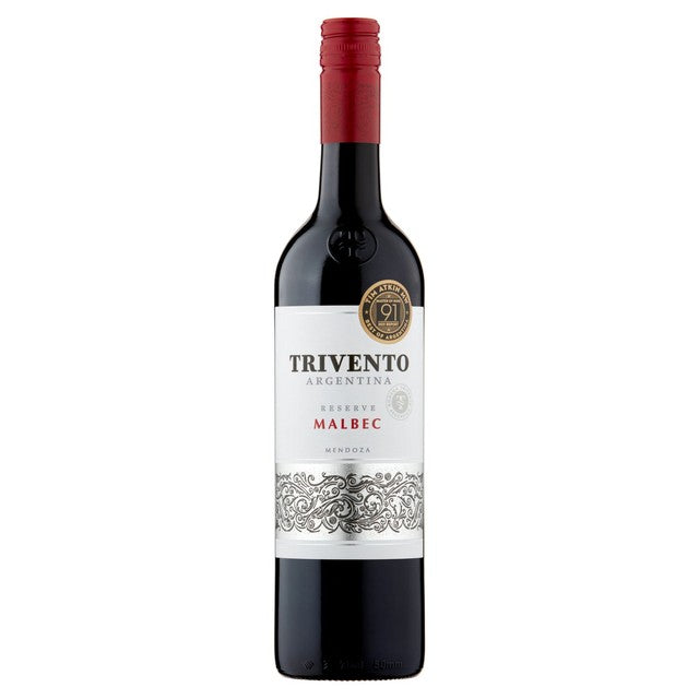 Trivento Reserve Malbec 2024 red wine 75cl (British brand)