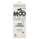Moo semi skimmed long life milk 1L, imported from the UK