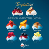Oykos Strawberry Greek Yoghurt Dessert 4x110g, imported from the UK