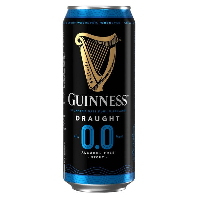 Guinness Draught 0.0% Alcohol Free Stout 4x440ml, UK version