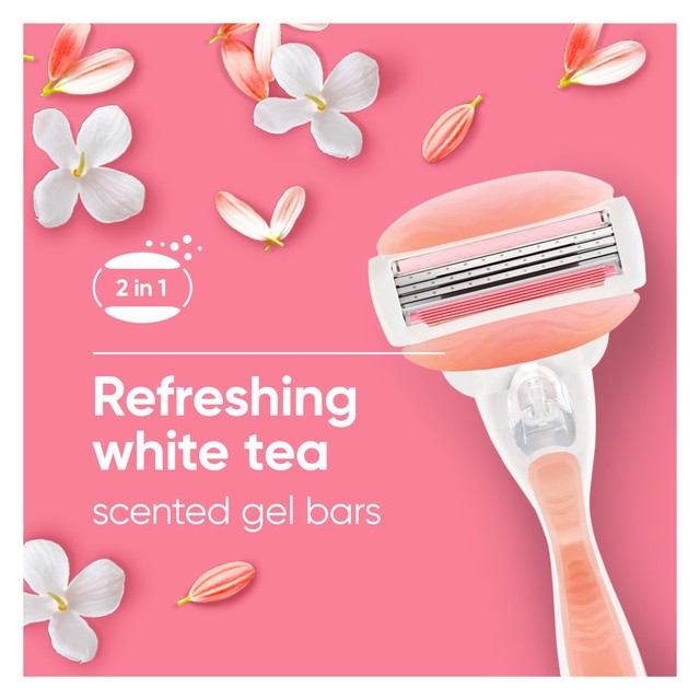 Gillette Venus razor blade refills Spa Breeze 4-pack, UK version