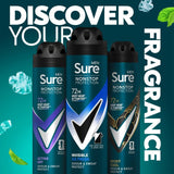 Sure men's anti-perspirant deodorant spray Invisible Ice 150ml (British brand)