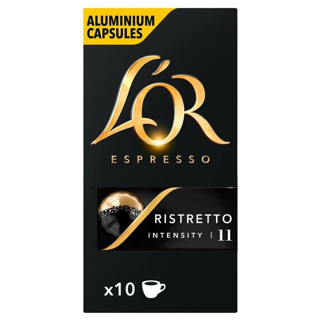 L'OR Ristretto coffee pods intensity 11 x10, UK version