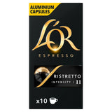 L'OR Ristretto coffee pods intensity 11 x10, UK version