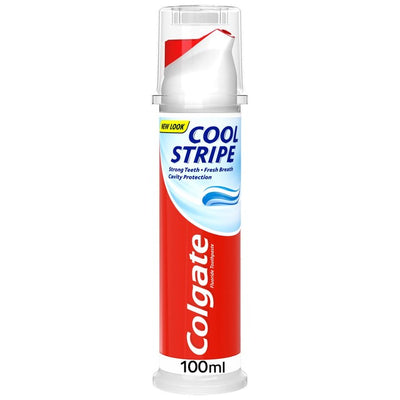 Colgate Cool Stripe Fluoride Toothpaste Pump 100ml