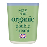 M&S Organic Pourable Double Cream 300ml, imported from the UK