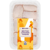 Ocado British chicken thighs skin-on 1kg, imported from the UK