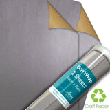 Deva Designs Silver Craft Gift Wrap Sheets Wrapping Paper 2 per pack