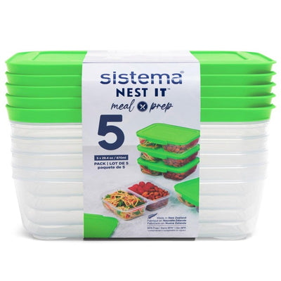 Sistema Nest It Meal Prep Containers 3.7 Cup