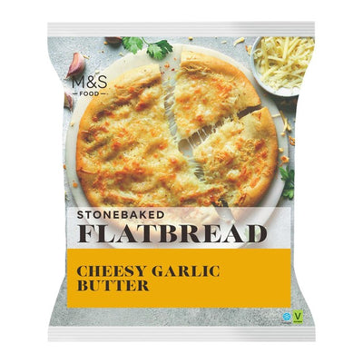 M&S Ost Hvitløksmør Flatbrød 280g