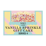 M&S Vanilla Sprinkle Gift Sponge Cake 285g
