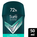 Sure Men Nonstop Sensitive Antiperspirant Deodorant Stick 50ml