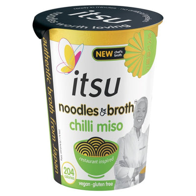 Itsu Chilli Miso Instant Noodles & Broth Pot 64g