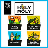 Holy Moli Smashed Avocado Tub 150g, UK version