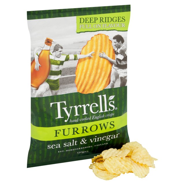 Tyrrells Sea Salt & Vinegar Crisps 150g (British brand)