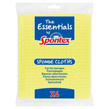Spontex Essentials Sponge Cloths 4 Pack 210 x 180mm