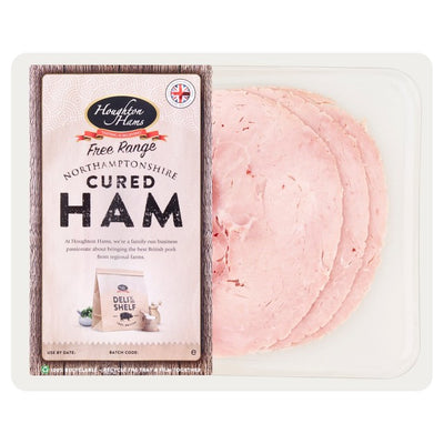 Houghton British Free Range Northamptonshire Cured Sliced Ham 110g