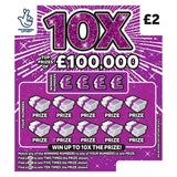 National Lottery 2 100000 10X Scratchcard Game