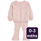 M&S Floral Print Baby Outfit Pink 0-3 Months, imported from the UK