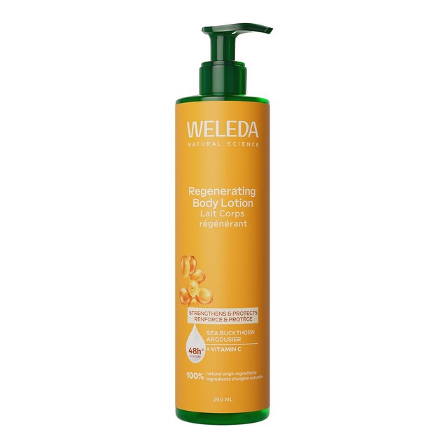 Weleda Sea Buckthorn Body Lotion with Vitamin C 250ml (British brand)