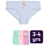 M&S Girls Disney Princess Knickers Multi 3-4 Years
