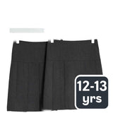 M&S 2-Pack Grey Pleated School Skirt 12-13 Years