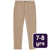 M&S Cotton Rich Chinos Stone Boys' Trousers 7-8 Years