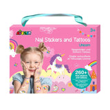 Avenir unicorn nail stickers and tattoos set 4 pack - British product