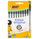 BIC Cristal ballpoint pens black box of 10 - British product