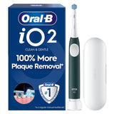 Oral-B iO2 Series Forest Green Electric Toothbrush with Travel Case