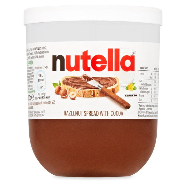 Nutella hazelnut chocolate spread 200g, imported from the UK